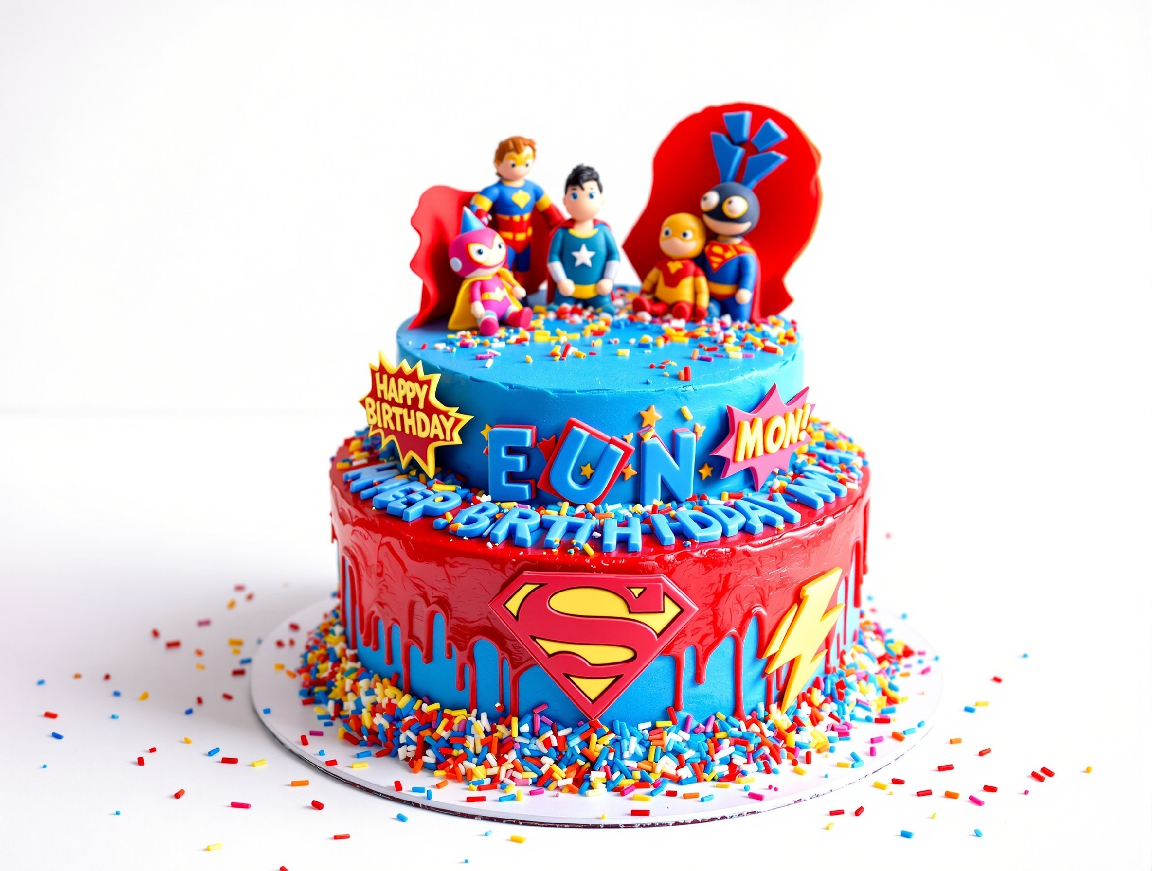 Superhelden-Torte für Kindergeburtstag